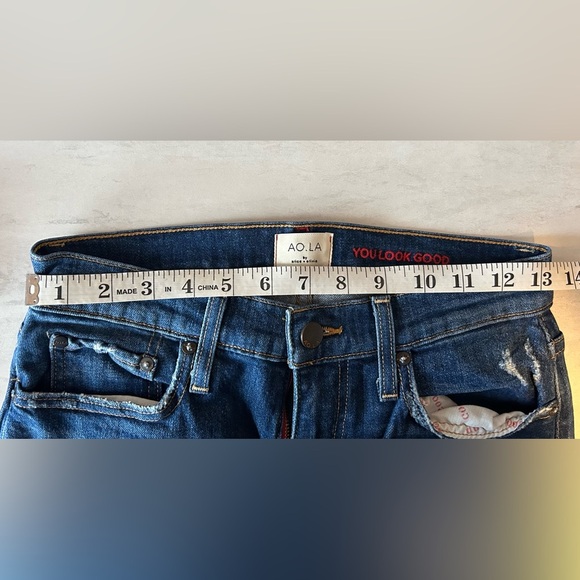 AO.LA by ALICE + OLIVIA High Rise Skinny Jeans Size 28 - Picture 5 of 5